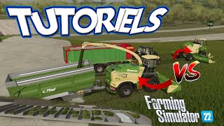 Fs22  Tuto  Ensileuse VS Faucheuse  Ensilage Herbe  Patch 12 [upl. by Lareneg]