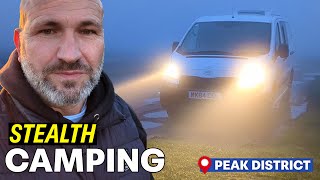 Winter Vanlife Stealth Camping in the Peak District [upl. by Lilia]