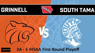 Grinnell Varsity Boys Basketball vs South Tama 21924 at 700 pm 3A6 First Round [upl. by Marcie35]