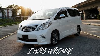 A Car Guys Review of the Toyota AlphardVellfire 24 ANH20 20082015 MPV over an SUV [upl. by Aikemot59]