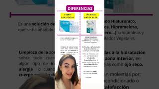 Diferencias entre suero fisiológico y lágrimas artificiales farmacia curiosidades diferencias [upl. by Gusti]