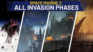 How Accurate is it  All Tyranid Invasion Phases in Space Marine 2 LORE REVIEW [upl. by Wolfort]