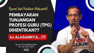 Pembayaran Tunjangan Profesi Guru TPG Dihentikan Ini Alasannya [upl. by Siddra164]