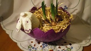 DIY  Anleitung  Osterhase im Ei  Hase im Blumentopf  Hasen Popo [upl. by Ailuy646]