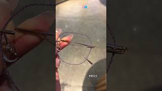 Another color of rimless glitter glasses eyewear eyeglasses glassesfashion glassesframes [upl. by Jess464]