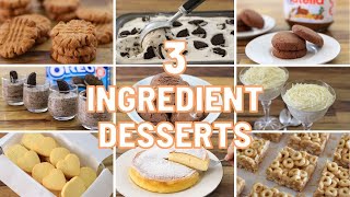 11 Easy 3Ingredient Desserts [upl. by Eixel]