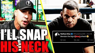 Brendan Schaub INSANE MELTDOWN Over Nate Diaz Tweet [upl. by Neelhtak]