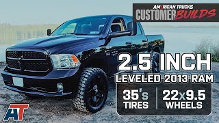 Leveled RAM on 35s with XD Rockstar 22x95 Wheels amp 12mm Offset  AmericanTrucks Customer Builds [upl. by Beichner98]