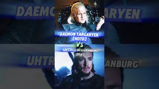 Daemon Targaryen VS Uhtred of Bebbanburg Who wins gameofthrones vs asoiaf fyp got hotd [upl. by Ixel380]