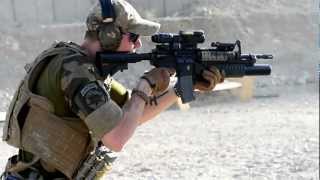 Shooting M4 Carbine at range in Afghanistan [upl. by Morena]