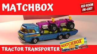 Tractor Transporter  2 Tractors  By MATCHBOX Super Kings  Showcase 143 [upl. by Ethel]