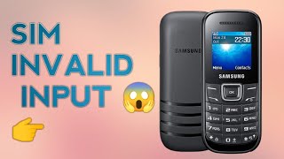 Samsung E1200Y Sim Invalid Input Problem Solve ✅✅ [upl. by Polito]