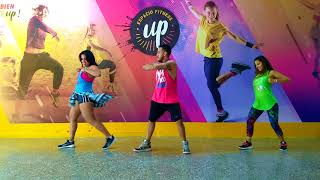 SANDUNGA DON OMAR TEGO CALDERON ZUMBA COREOGRAFIA [upl. by Mahla826]