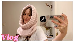 Knitting a balaclava🥰 everyday vlog Mørtein❤️ [upl. by Gerstner]