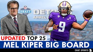 UPDATED Mel Kiper 2024 NFL Draft Big Board  Top 25 Draft Prospects Ft Michael Penix amp Brock Bowers [upl. by Ahtekal]