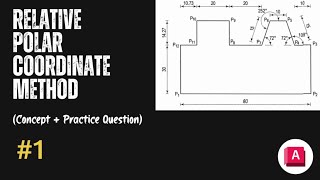 Relative Polar Coordinate Method In Autocad autocad cademporium [upl. by Kristofor485]