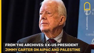 Former US President Jimmy Carter on AIPAC Palestine and Israel [upl. by Eboj]