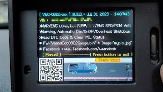 OBD2 gauge with encloser short demo [upl. by Vita123]