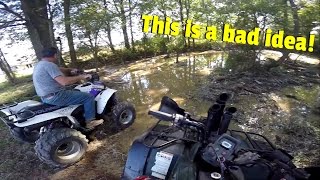 Dad Takes His Scrambler Through Swamp [upl. by Annil]