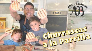 CHURRASCAS A LA PARRILLA UN PAN CHILENO DELICIOSO  CHURRASCAS ALVARO BARRIENTOS [upl. by Sivle]