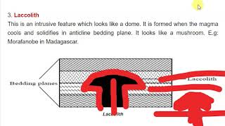 Forces that affect the earth session 4  Intrusive volcanic features  Dr Mlelwa O level [upl. by Charyl]