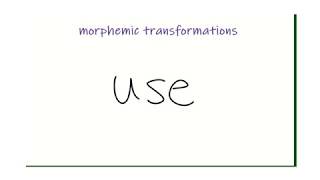 Morphemic Transformations [upl. by Christenson]