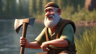 The Woodcutter And His Axe  Stories For Kids In English  Animated Stories [upl. by Buehler]