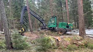 Skördare Timberjack 1070D  7560310 [upl. by Hctim]