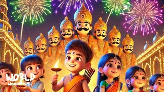 Happy Dusshera  Vijaya Dashmi 2024  Dussehra Song  Happy Dussehra Rhymes for Kids  दशहरा [upl. by Rockwood]