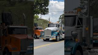 Tractomulas COLOMBIANAS subiendo el alto de matasanos EAGLES 9400KENWORTH T800 tractomulas reels [upl. by Aitenev]