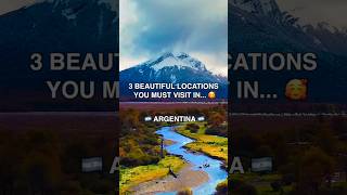 3 must visit places in Argentina travel traveldestinations travelvlog viralvideo viralshorts [upl. by Saraiya]