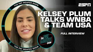 Kelsey Plum on Caitlin Clark WNBA vs Olympics NBA AllStar Weekend amp more  The Pat McAfee Show [upl. by Lyrred699]