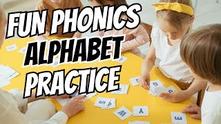 Letters A  Z Sounds with Sounding Out FUN PHONICS Practice Video  ALPHABET [upl. by Chapland106]