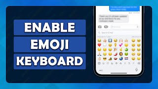 How To Add Emoji Keyboard On iPhone  Tutorial [upl. by Rasec209]