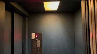 90 degree doors 1976 Schmidt Elevator at residential building Ingelheim Germany [upl. by Elleivad639]