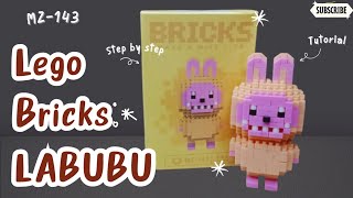 CARA MERAKIT MINI LEGO BRICKS LABUBU LENGKAP MZ143  HOW TO BUILD MINI LEGO LABUBU [upl. by Amle339]