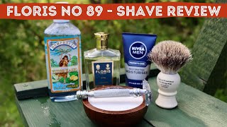 FLORIS 89 SHAVE REVIEW  OUTDOOR SHAVE USING FLORIS 89 PRODUCTS  JAMES BONDS FRAGRANCE [upl. by Terej]