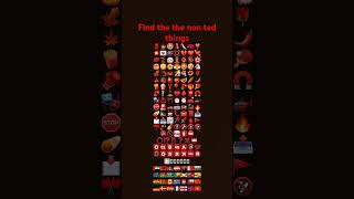 emojichallenge emoji puzzle funny riddles find the non red thing 😶🇨🇦🇧🇴 shorts [upl. by Mazurek105]