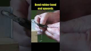 How to tie rubber bands securely on slingshots or catapults  Shorts [upl. by Irabaj687]