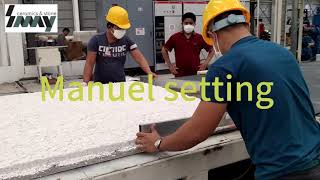 How to produce a Quartz stone slabQuartz slab production processing flow in pressing workshop [upl. by Aeikan]