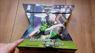 Retro Unboxing  XFX GeForce 7800 GTX [upl. by Latta]