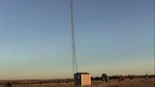 Radio Tower Collapses After Guy Wires Are Cut [upl. by Ennybor]