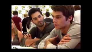 Interview with Tyler Hoechlin and Dylan OBrien at SDCC2013 [upl. by Bernt]