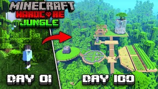 I Survived 100 Days in Jungle Only World in Minecraft Hardcore Hindi [upl. by Arras741]