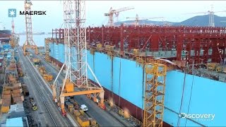 Maersk  Building the TripleE Timelapse [upl. by Aniwde825]