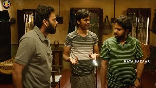 Dhanush And Hyper Aadi Telugu Hilarious Comedy Scene  Maya Bazaar [upl. by Anni]