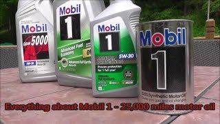 Everything about Mobil 1 25000 miles 100 Synthetic motor oil [upl. by Otila]