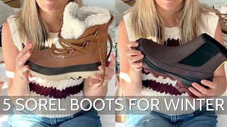 Sorel Winter Boots Haul Which One Is Best For You [upl. by Odnam523]