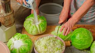 How to Pickle Cabbage  Both Whole Heads and Shredded Together [upl. by Kaiulani]