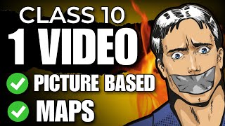 Class 10 SST All Picture Based Questions  Maps One shot🔥 CBSE 202324 [upl. by Gisela]